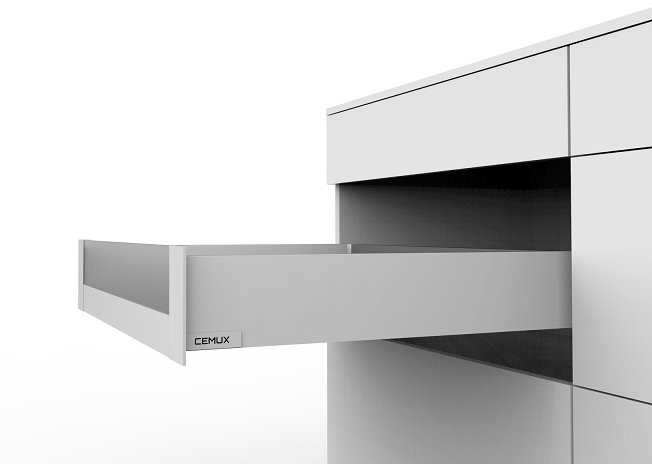 Cemux H Box SLIM vnitřní zásuvka bílá H84 čelní sklo H54