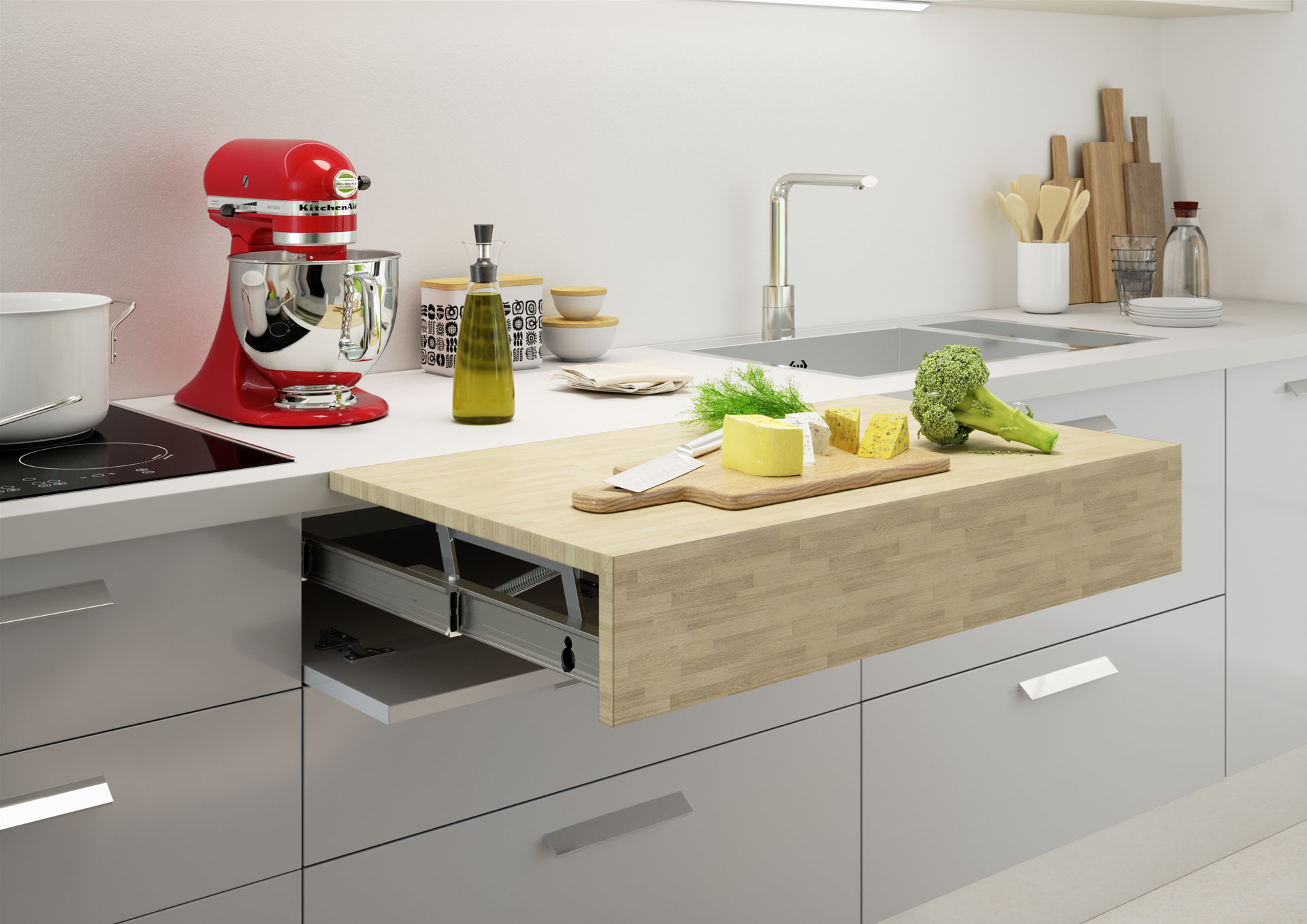 ATIM stolový výsuv OPLA TOP pro rozkládací stůl