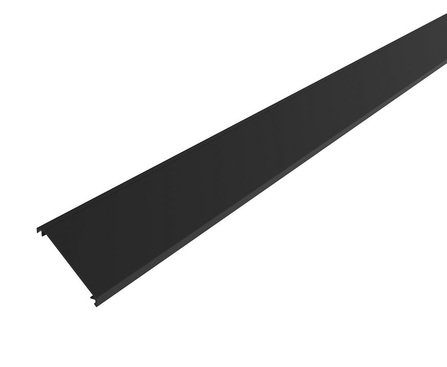 Cemux STARSHIP kryt profilu pro montáž na zeď černý