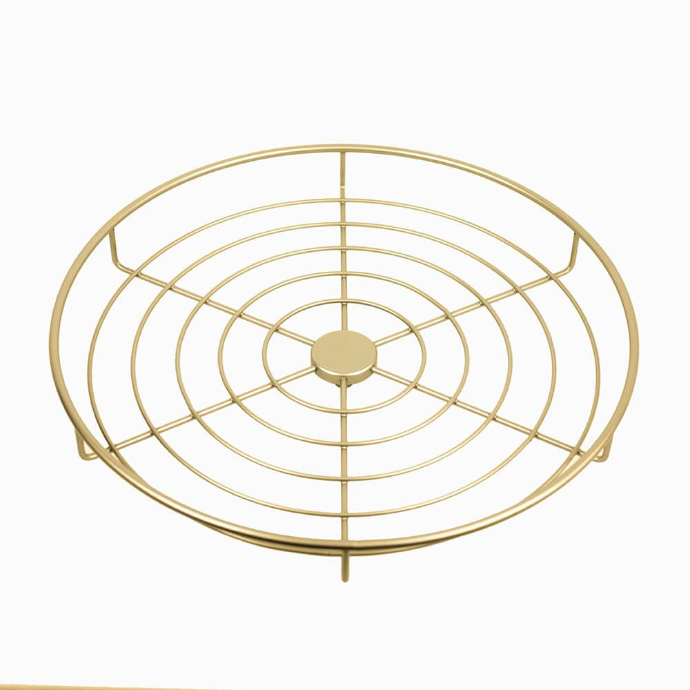Koš na rameno multifunkčního sloupu průměr 340 mm, barva:Zlatá metalíza