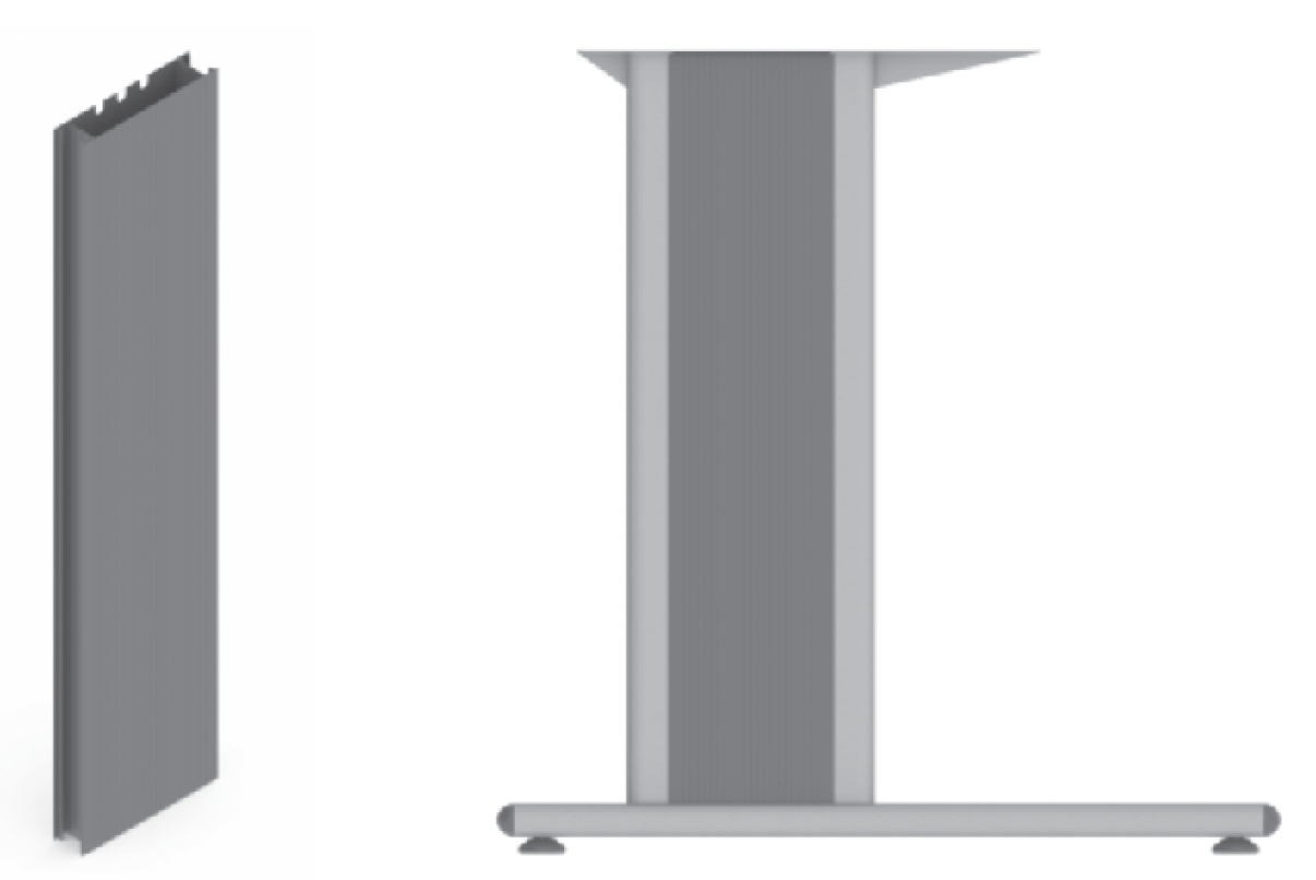 VOGA výplň plastová BACK šedá