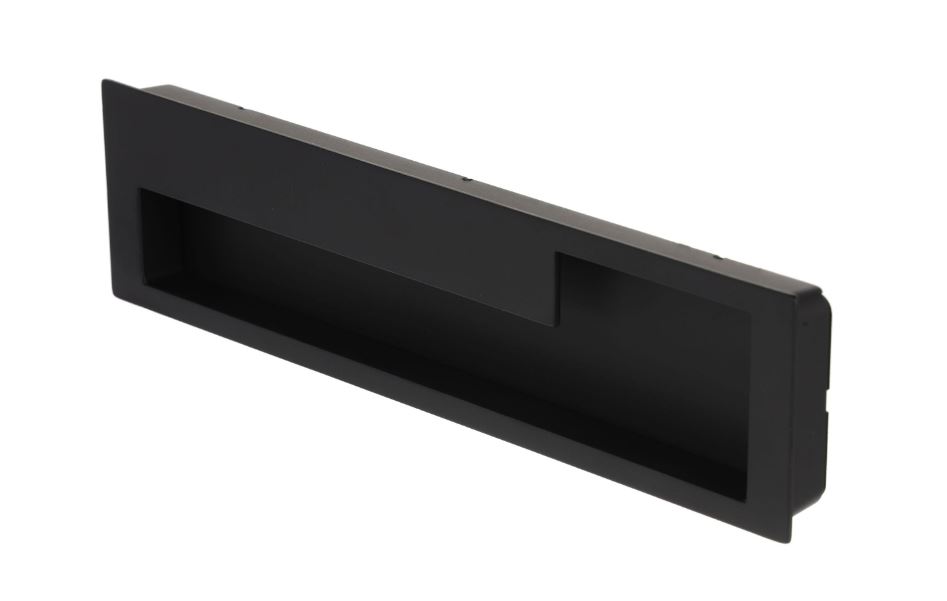 Úchytka Iva zápustná černá matná - Levá