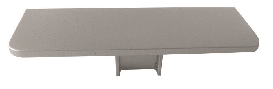 Koncovka plná k profilu C hliník natural plast