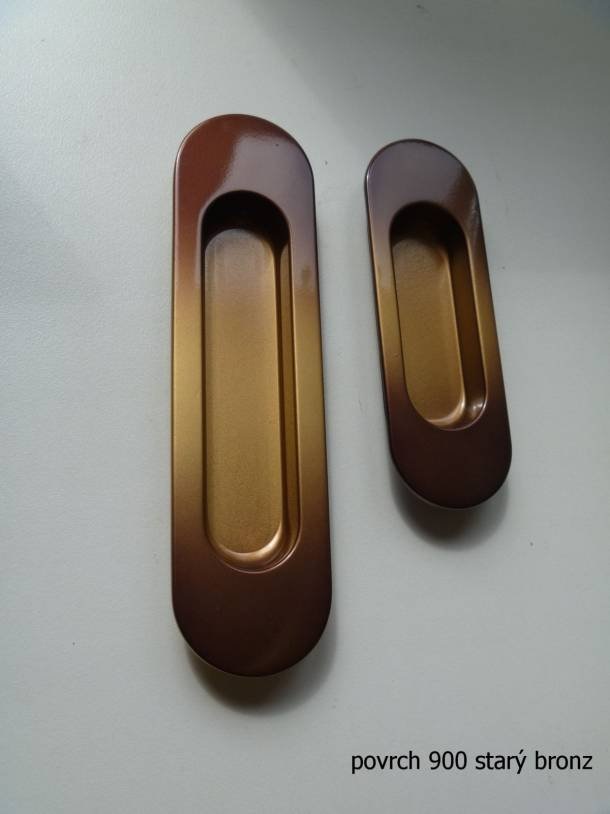 Úchytka Avoca 1 zápustná bronz