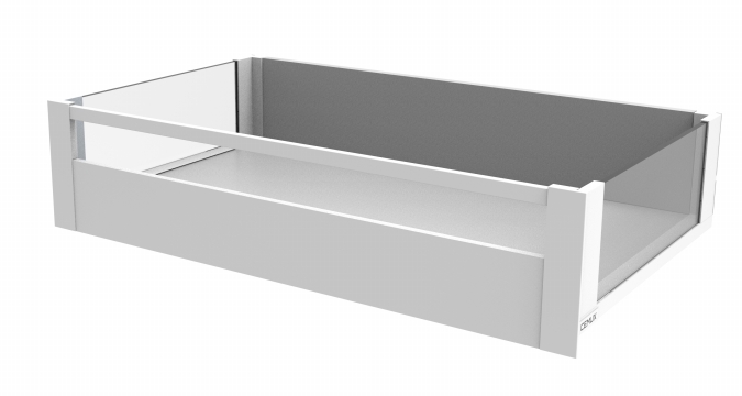 Cemux H Box SLIM vnitřní skleněné bočnice bílá H167/500 mm čelní panel