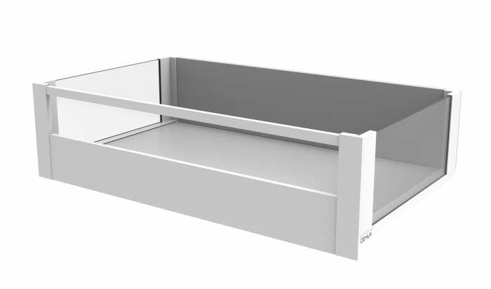 Cemux H Box SLIM vnitřní skleněné bočnice bílá H199/500 mm čelní panel