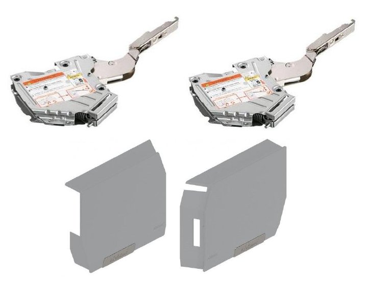 Aventos - HK-S TIP ON 20K2B00T -slabý + krytky šedé