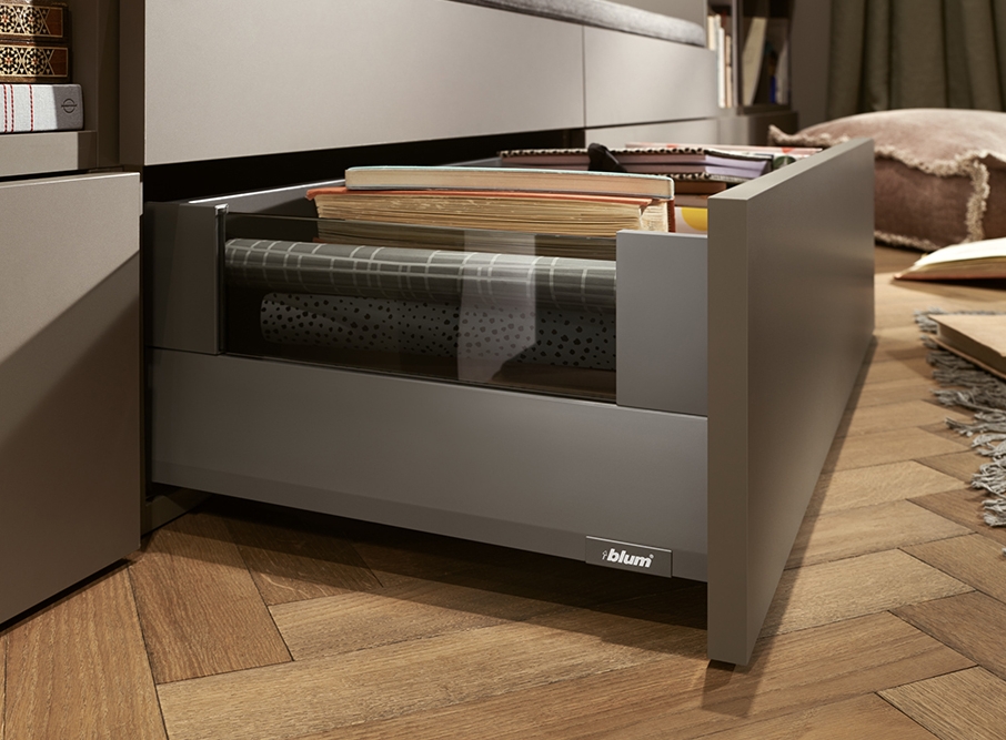 Merivobox 40 kg orion šedá E Boxcover 550 mm Blumotion/TOB