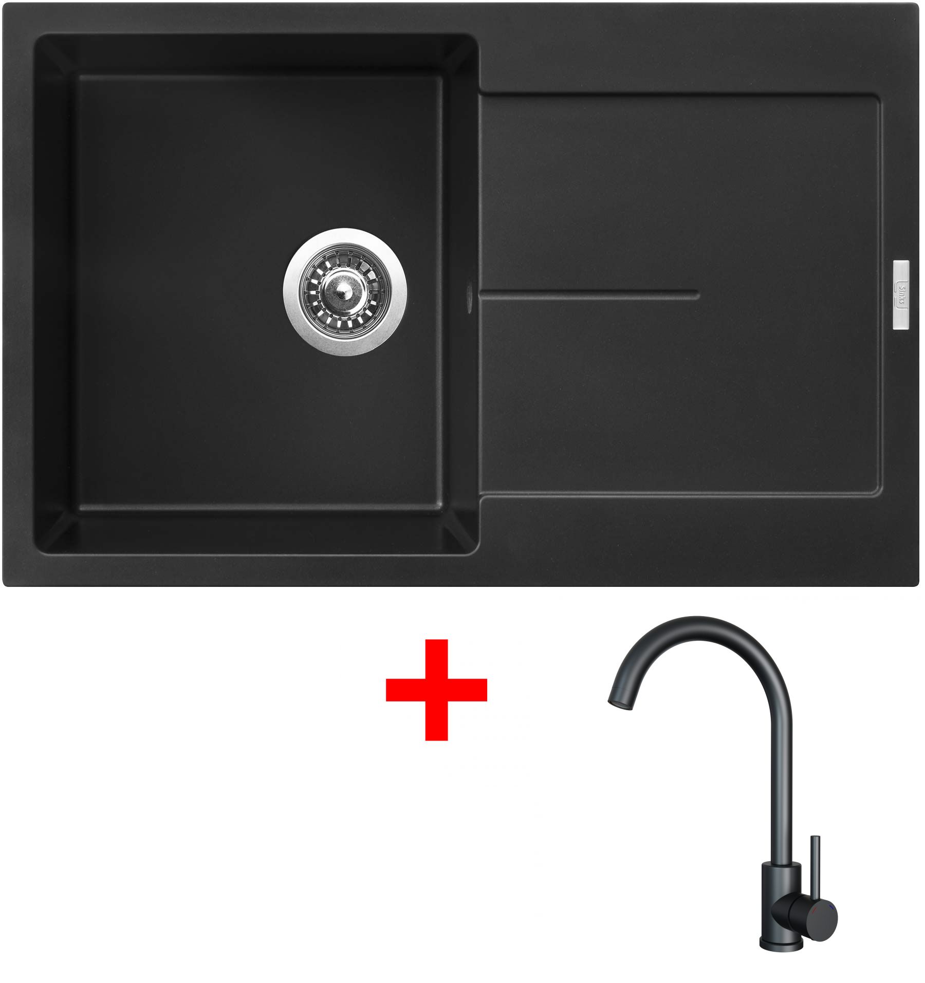 Set Sinks ULTIMA 790 + baterie ARCO černá matná