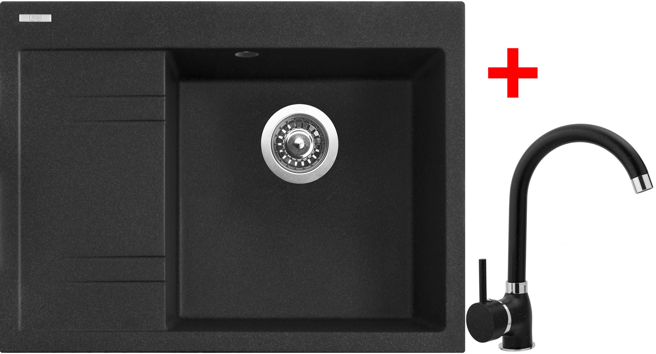 Sinks RIM 650 P Granblack + POLO granblack