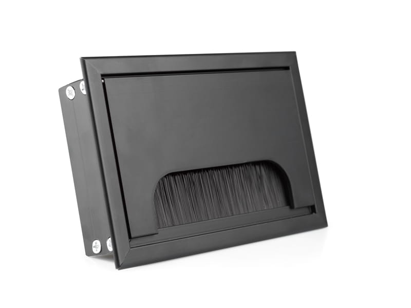 Průchodka kabelová  hranatá 80x120mm černá