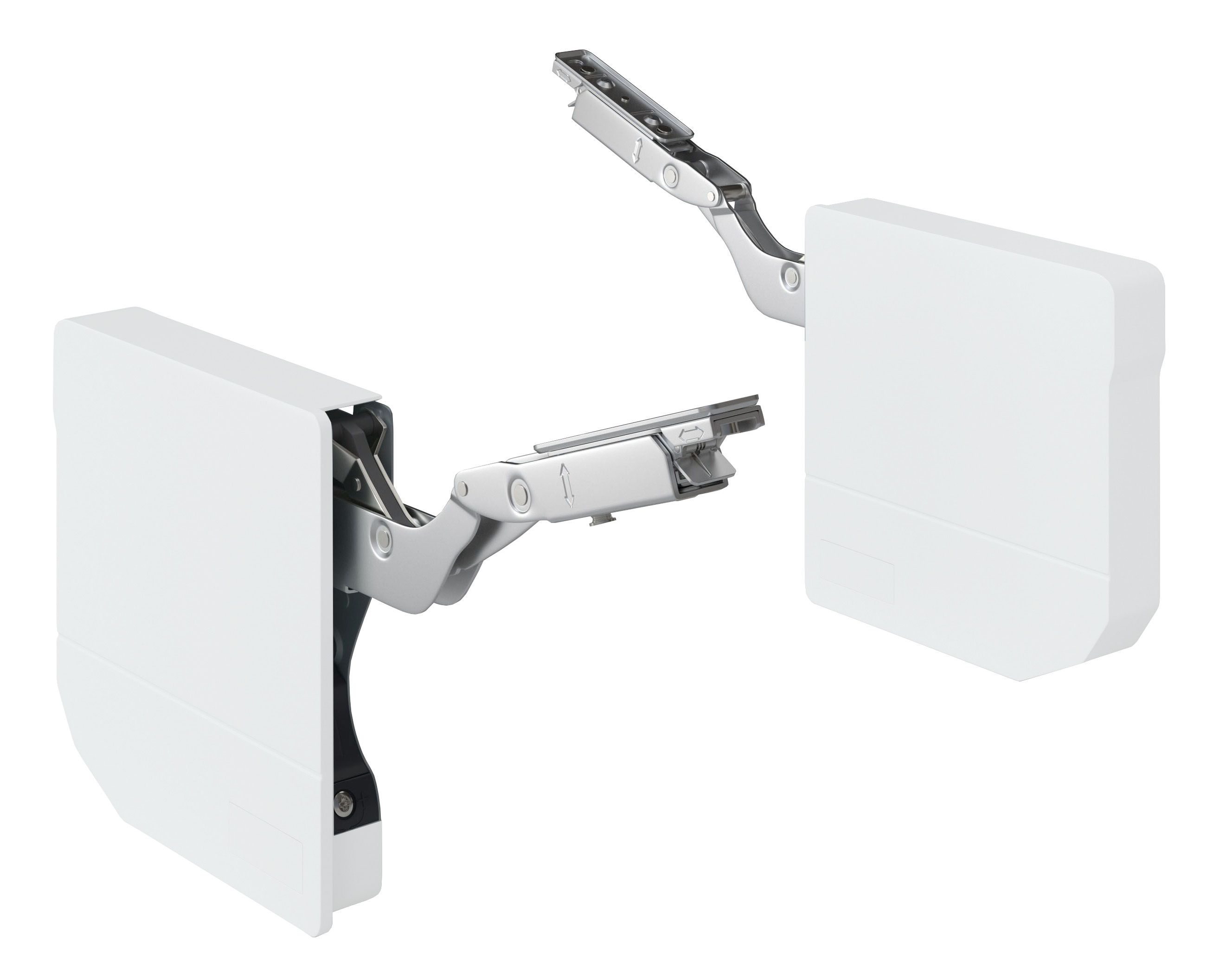 Cemux LIFT A slabý výklop na dvířka 330-450 mm bílý