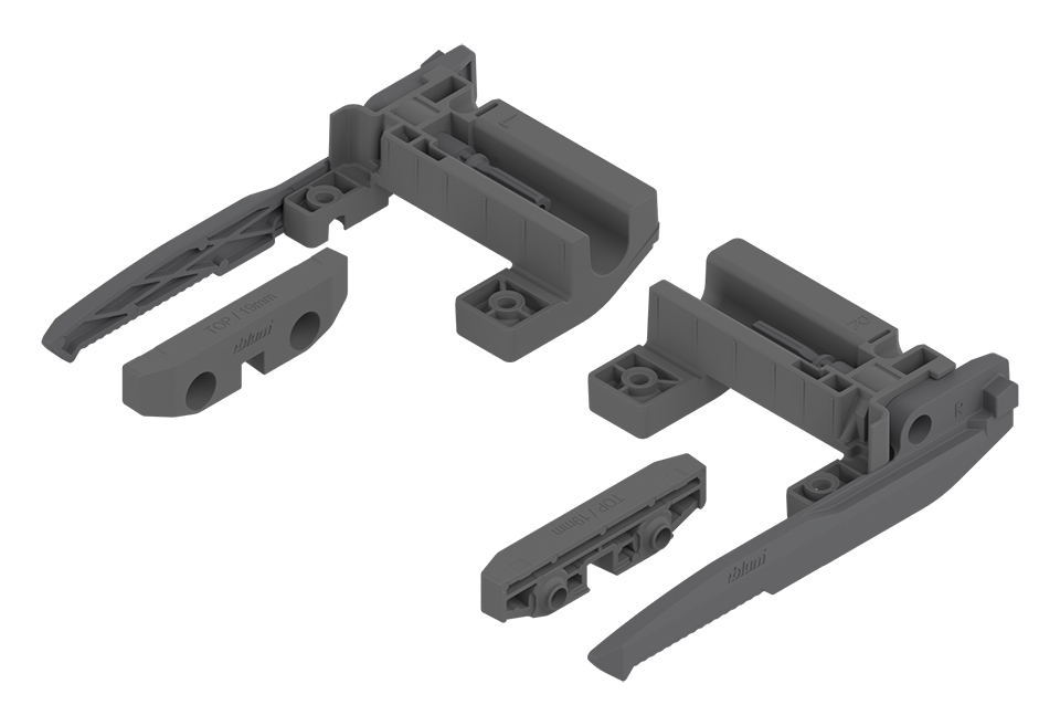BLUM MOVENTO aretace policového výsuvu MOVENTO/TANDEM 16 mm
