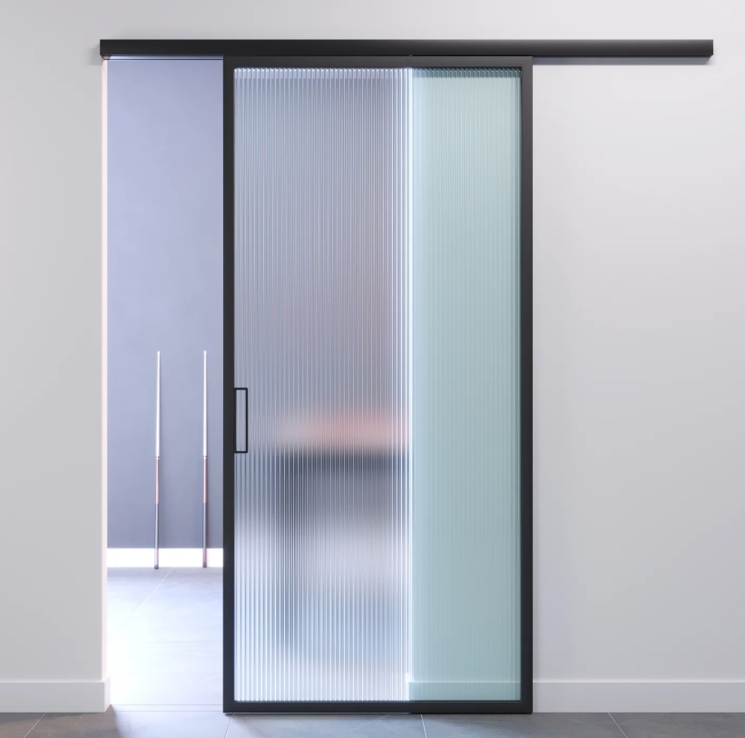 Cemux STARSHIP MINIMAL sada kování pro posuvné rámové dveře 60kg/2m tlumení 