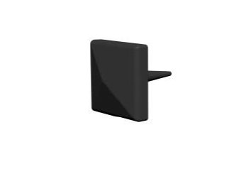 Valcomp Design line kovový ozdobný nýt 25 x 25 mm, černý mat