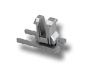 SISO Glass- koncovka pro H profil  Cr sat