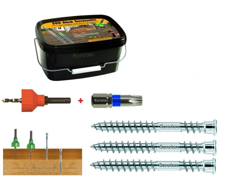 Terrassotec BOX 500 ks Ø průměr 5,5 mm: ZDARMA STOP VRTÁK + BIT