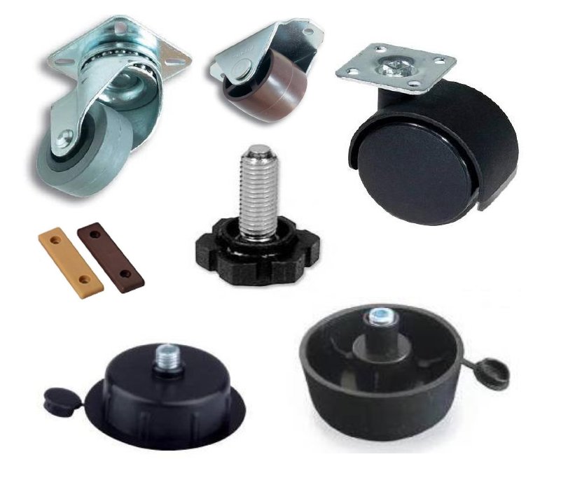 Nábytková kolečka a kluzáky