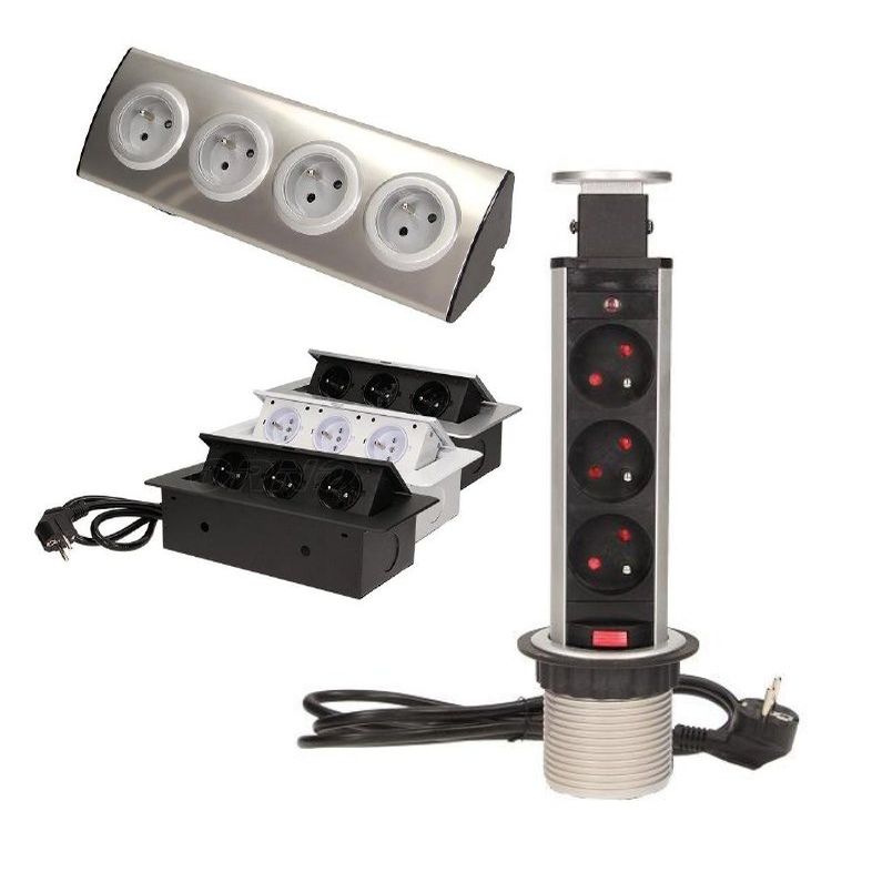ORNO zásuvkové věže a výklopné elektrozásuvky