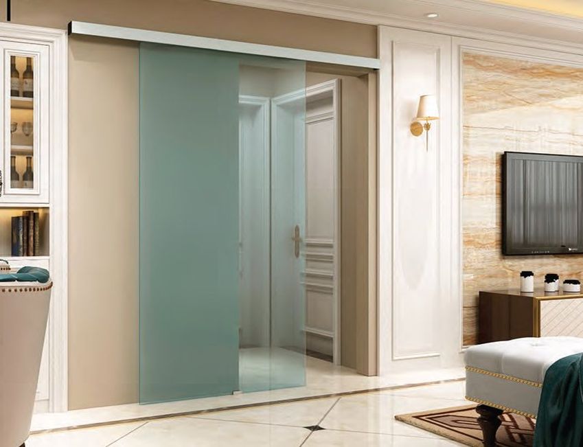 Kování pro posuvné interiérové skleněné dveře