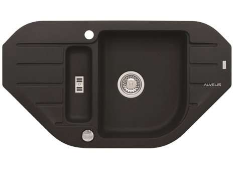 Tektonitový rohový dřez