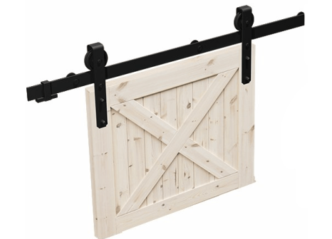 Rustikální kování na posuvné dřevěné dveře