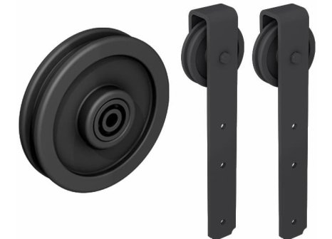 Kování a kolejnice pro dveře rustikální