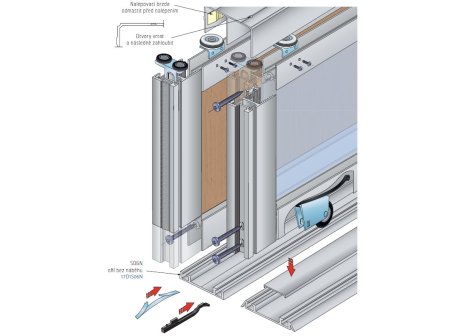 Úchytková lišta S10 délka 3,2 m