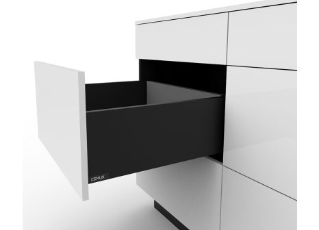 Cemux kování pro potravinovou skříň H Box SLIM černá 450mm