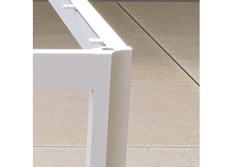 Stolová konstrukce Alu Star pro dřevěnou desku B5 nerez