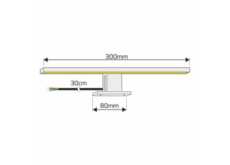 LED koupelnové světlo AMBER chrom