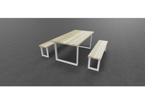 ARdesign stolová podnož U, 710 černá