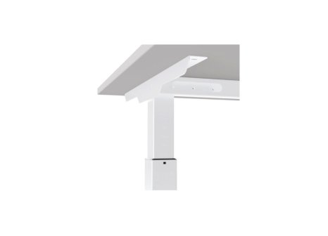 Výškově stavitelná stolová podnož MANUAL 680-900 mm bílá