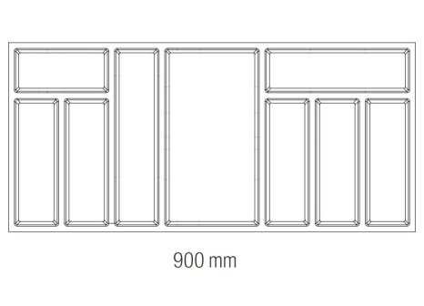 Příborník Classico Kristall softTouch 450/90 černá kristall