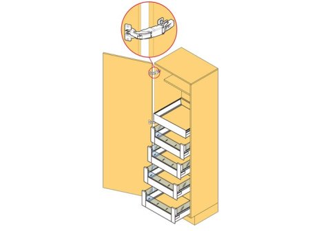 BLUM Space Tower Antaro bílá modul 600 mm