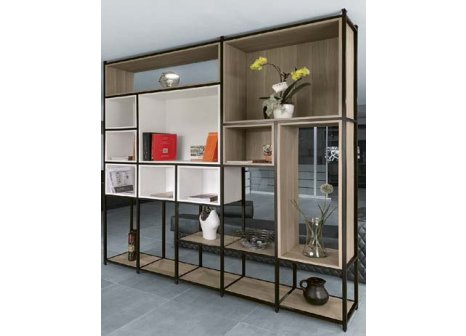 K20 systém policový regál černý mat