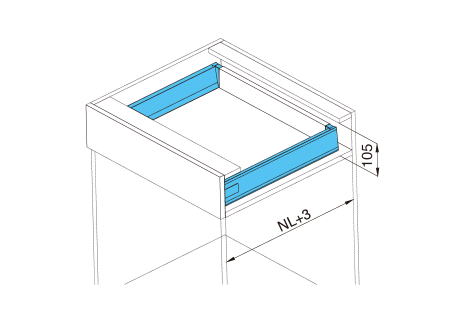 CEMUX Bins sorter + A Box bílý 40/1 1 x 35L