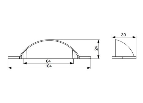 Úchytka Artur černá matná