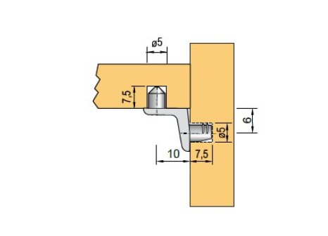 Podpěra policová ME04