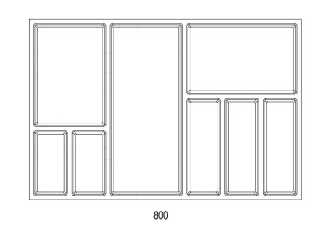 Příborník SKY 500/800 antracit