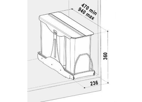 Sinks PATTY 30 1x8l+ 1x16l