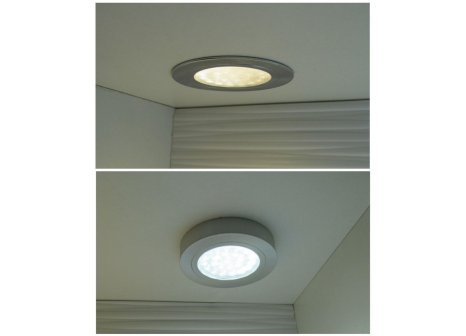 LED sada 3 světel OVAL nerez