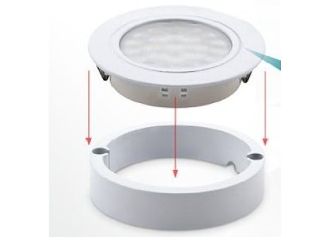 LED sada 3 světel OVAL nerez