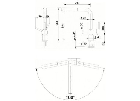 Blanco baterie Linus-S-F chrom