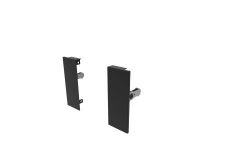 Cemux H Box SLIM zásuvka černá H84/500 mm