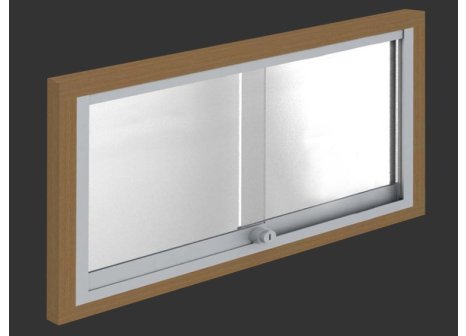 SISO Glass- lišta spodní hliník 2 m