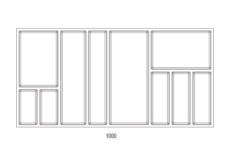 Příborník SKY 500/1000 antracit