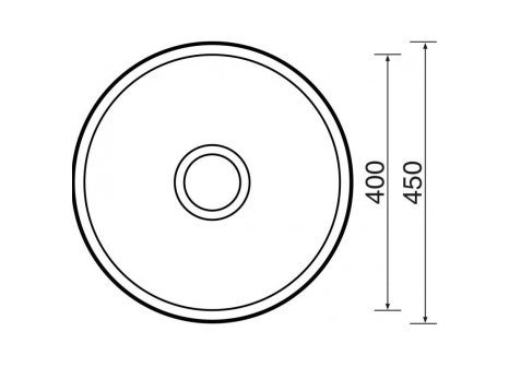Sinks ROUND 450 matný 0,6 mm