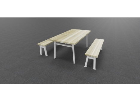 ARdesign stolová podnož konkávní H, 710 černá