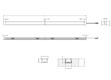LED profil Celux SLS-03 adaptér pro napojení 2 profilů